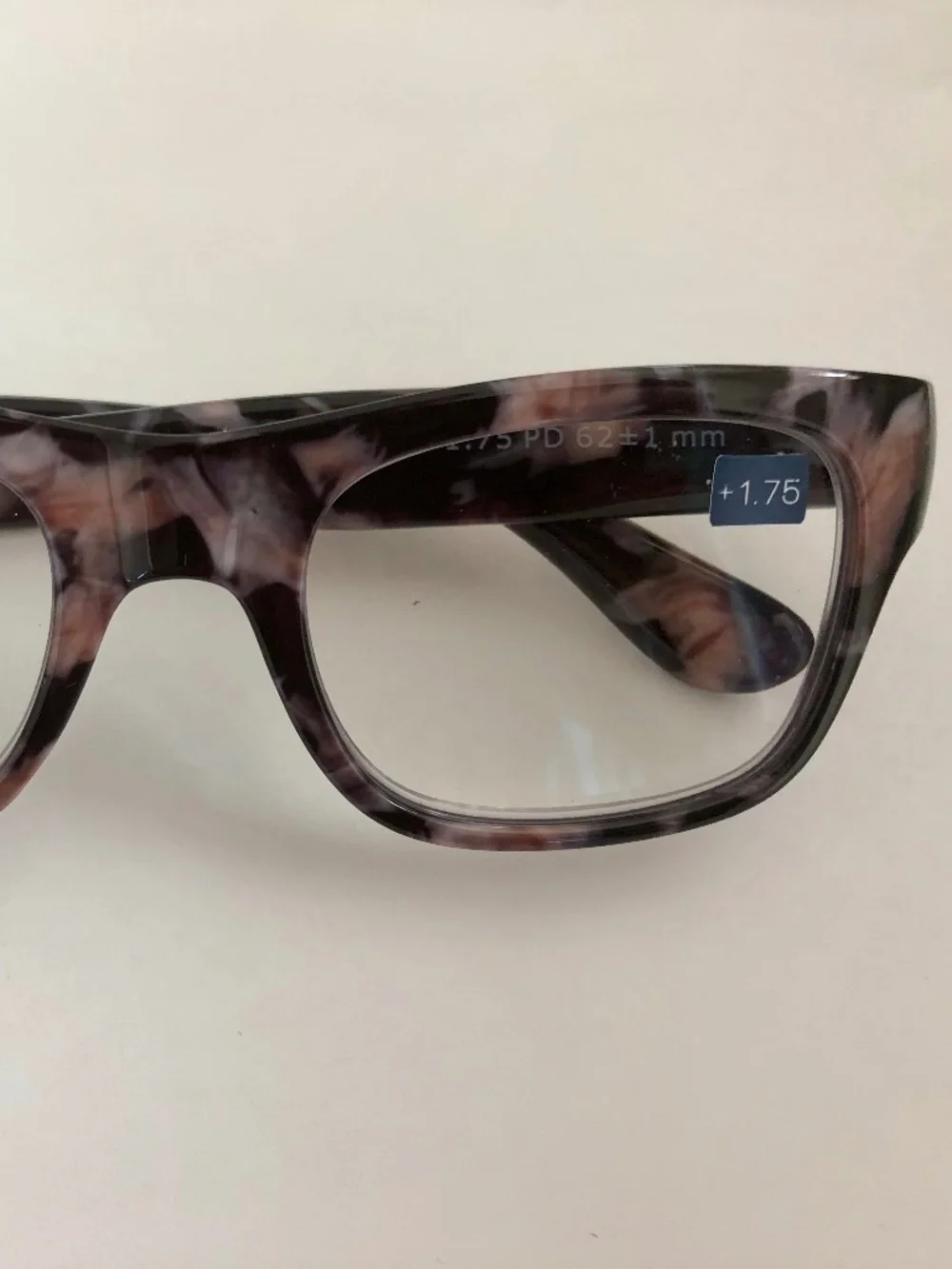 New Black Marble Juniper Peepers Blue Light filtering‎ Glasses +1.75